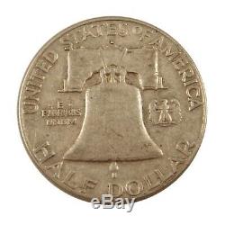 $100 Face Value Bag of 90% 1948-1963 Junk Silver Franklin 50c Half Dollars