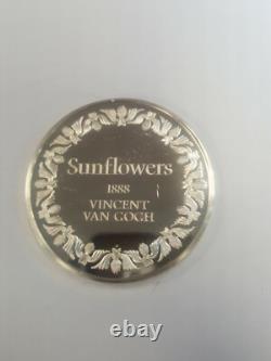 100 Greatest Masterpieces#3 SUNFLOWERS Franklin Mint First Edition Proof