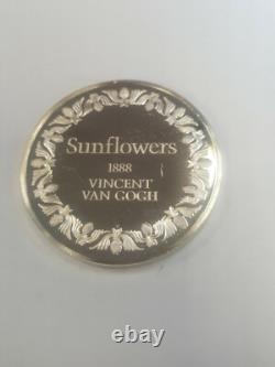 100 Greatest Masterpieces#3 SUNFLOWERS Franklin Mint First Edition Proof