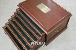 100 Greatest Masterpieces 925 Sterling Silver Franklin Mint + Wood Chest