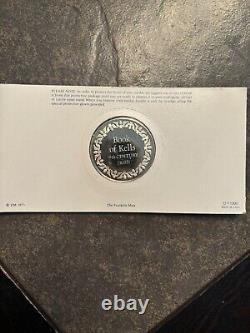 100 Greatest Masterpieces Book of Kells Franklin Mint Solid Sterling Silver Coin
