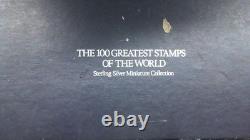 100 Greatest Stamps Of The World Sterling Silver Minture Collection