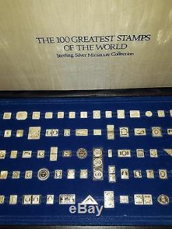100 Greatest Stamps of the World Sterling Silver Miniature Collection