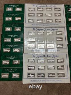 100 Silver. 925 Sterling Ingots, Franklin Mint Centennial Car Ingot Collection