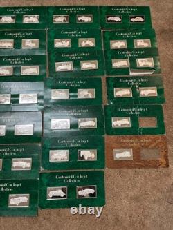 100 Silver. 925 Sterling Ingots, Franklin Mint Centennial Car Ingot Collection