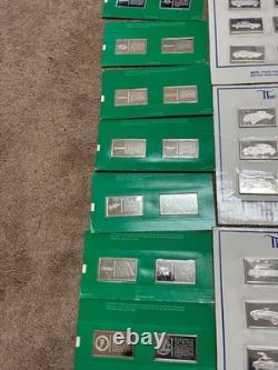 100 Silver. 925 Sterling Ingots, Franklin Mint Centennial Car Ingot Collection