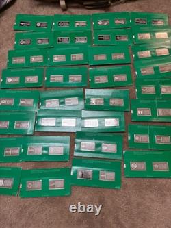 100 Silver. 925 Sterling Ingots, Franklin Mint Centennial Car Ingot Collection