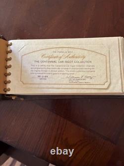 100 Silver. 925 Sterling Ingots, Franklin Mint Centennial Car Ingot Collection