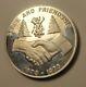 10 Ozs Silver Mescalero Apache Turnabout Indian Peace Medal M=350 + Prucha Book