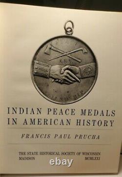 10 Ozs SILVER Mescalero APACHE Turnabout INDIAN PEACE MEDAL M=350 + Prucha Book