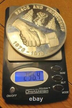 10 Ozs SILVER Mescalero APACHE Turnabout INDIAN PEACE MEDAL M=350 + Prucha Book