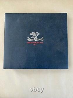 11 1971 Sterling Silver Franklin Mint Medallic First Day Covers & Medals