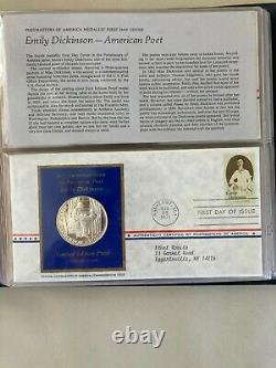 11 1971 Sterling Silver Franklin Mint Medallic First Day Covers & Medals