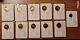11 Franklin Mint Charter Member Collectors Society Cards Withgold On Silver Coin