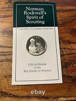 12-Franklin Mint/Norman Rockwell/Boy Scouts Medals/Sterling Silver #31AHC