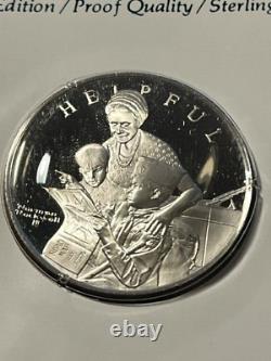 12-Franklin Mint/Norman Rockwell/Boy Scouts Medals/Sterling Silver #31AHC