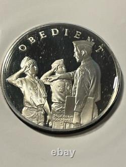 12-Franklin Mint/Norman Rockwell/Boy Scouts Medals/Sterling Silver #31AHC