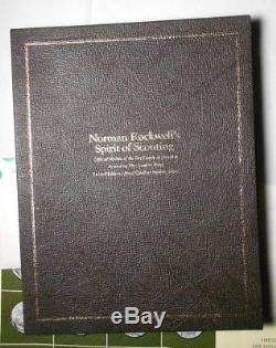12 Franklin Mint Sterling Silver Medals Norman Rockwell Spirit of Scouting COA