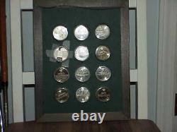 12 Proof Sterling Silver Franklin Mint Norman Rockwell Spirit Of Scouting Coins