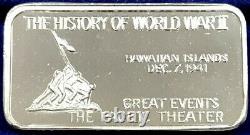 (12) Silver History Of World War II Pacific Theatre 15.88 Oz Collectible Bar Set