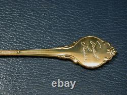 12 Sterling Silver & Gold ZODIAC SPOONS Franklin Mint Signature Edition