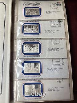 134.2 Ozt Sterling Complete Franklin Mint Bicentennial 13 Colonies Ingots Set