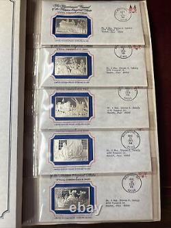 134.2 Ozt Sterling Complete Franklin Mint Bicentennial 13 Colonies Ingots Set