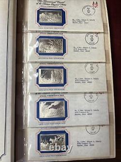 134.2 Ozt Sterling Complete Franklin Mint Bicentennial 13 Colonies Ingots Set