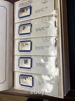 134.2 Ozt Sterling Complete Franklin Mint Bicentennial 13 Colonies Ingots Set