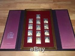 13 Franklin MInt EL GRECO APOSTLES. 999 FIne SIlver Bar Ingot 1st Ed Proof COA