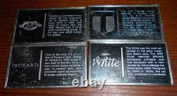 14 Vintage Franklin Mint Sterling Silver Bars/Ingots with Cars, 14,000 Grains 925