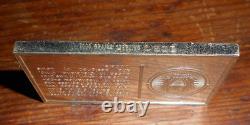 14 Vintage Franklin Mint Sterling Silver Bars/Ingots with Cars, 14,000 Grains 925