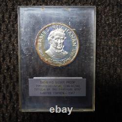 15th President James Buchanan Franklin Mint 925 Silver Proof Medal Round C3010