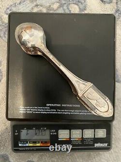 16 oz Ounce Sterling Silver. 925 Franklin Mint 13 Apostle Spoon set vintage 1973