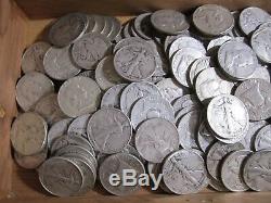 170 Liberty Walking & Franklin Silver Half Dollars, 170 Silver Half, Estate Find