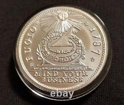 1787 FUGIO CENT TRIBUTE 2 OZ SILVER ROUND Benjamin Franklin Mind Your Business