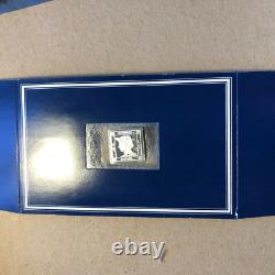 1856 Austria, Zeitungs Stampel, Red Mercury, The Franklin Mint Silver Stamp Bar