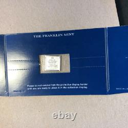 1856 Austria, Zeitungs Stampel, Red Mercury, The Franklin Mint Silver Stamp Bar