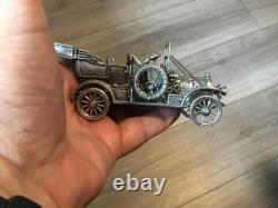 1907 Franklin Mint Thomas-Flyer Miniature Car 233.5GR-Sterling Silver-WOW