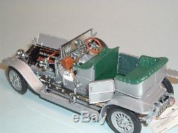 1907 Rolls-royce Silver Ghost Franklin Mint 124 Diecast With Display Case