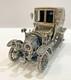 1910 Renault Marne Taxi In Sterling Silver Die Cast Model Car By Franklin Mint