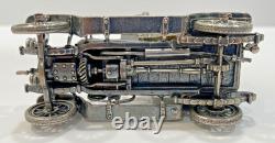 1910 Renault Marne Taxi in Sterling Silver Die Cast Model Car By Franklin Mint