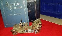 1911 Delaunay Belleville Model Sterling Silver Car Miniature Franklin Mint