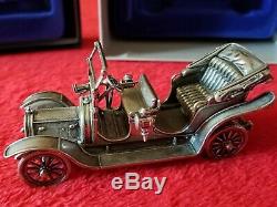 1911 Delaunay Belleville Model Sterling Silver Car Miniature Franklin Mint