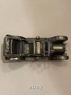 1911 Renault Taxi, Sterling Silver Vintage Franklin Mint, Silver Car Miniatures