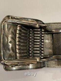 1911 Renault Taxi, Sterling Silver Vintage Franklin Mint, Silver Car Miniatures