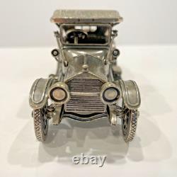 1913 Cadillac Coupe Die Cast Model Car in Sterling Silver by Franklin Mint 1913 Cadillac Coupe Die Cast Model Car in Sterling Silver by Franklin Mint
