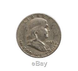1955 Franklin Half Dollars $10 FV Roll of 20 Average Circ Lowest Mintage