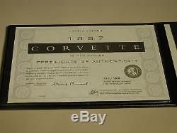 1957 Corvette Chevrolet Pewter Fuelie Le 569/1000 Franklin Mint 112 Mint In Box