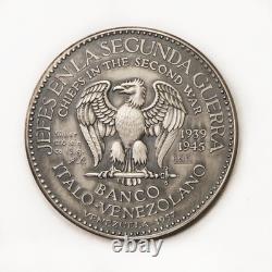 1957 Silver Medal Chiefs in the Second World War by the Banco Italo-Venezolano